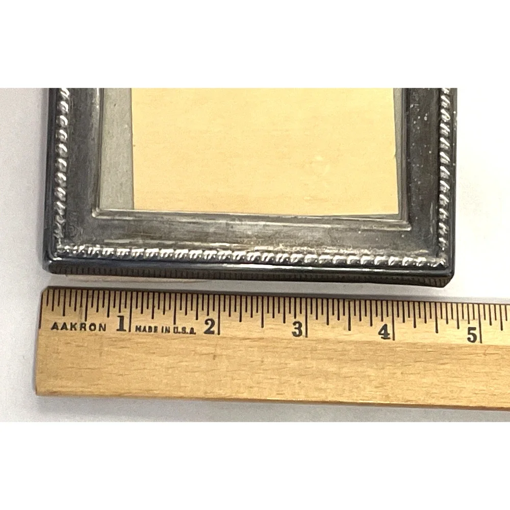 Vintage RC R.Carr Sterling Silver English Picture Photo Frame 4.5